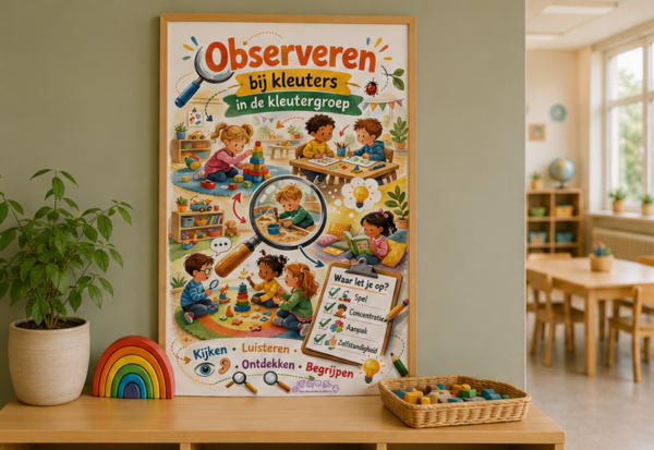 2026-05 mockups observeren kleutergroep poster 01 Observeren in de kleutergroep