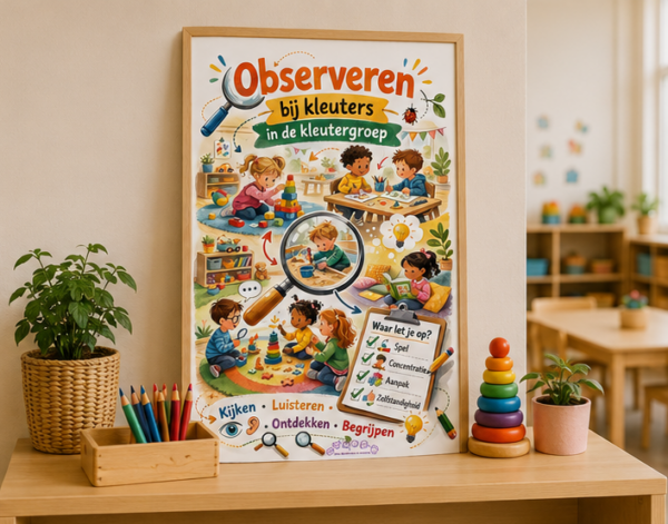 2026-05 mockups observeren kleutergroep poster 02 Observeren in de kleutergroep