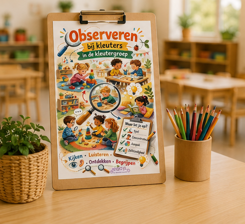 2026-05 mockups observeren kleutergroep poster 04 Observeren in de kleutergroep