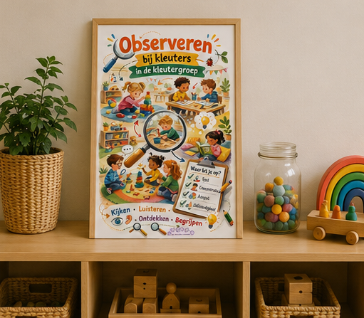 2026-05 mockups observeren kleutergroep poster 05 Observeren in de kleutergroep