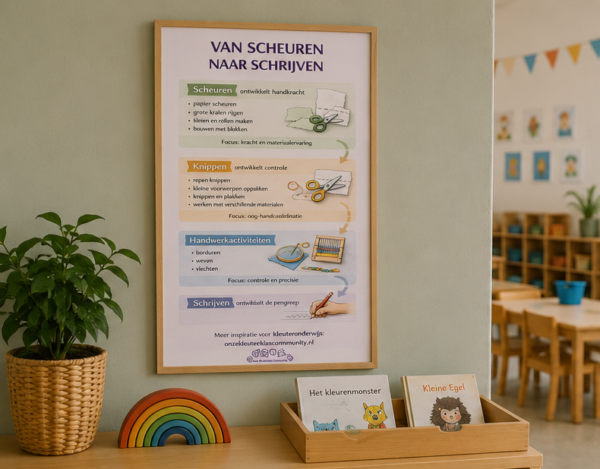 2026-05 mockupsvan scheuren naar schrijven poster 01 Van scheuren naar schrijven