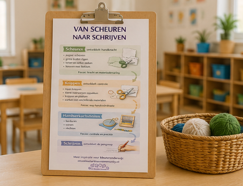 2026-05 mockupsvan scheuren naar schrijven poster 05 Van scheuren naar schrijven